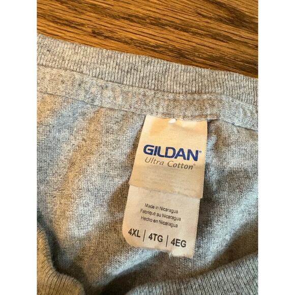 Men's 4XL Tennessee Titans Gildan Heather Gray Titan Nation Logo T-Shirt GUC - Picture 6 of 7
